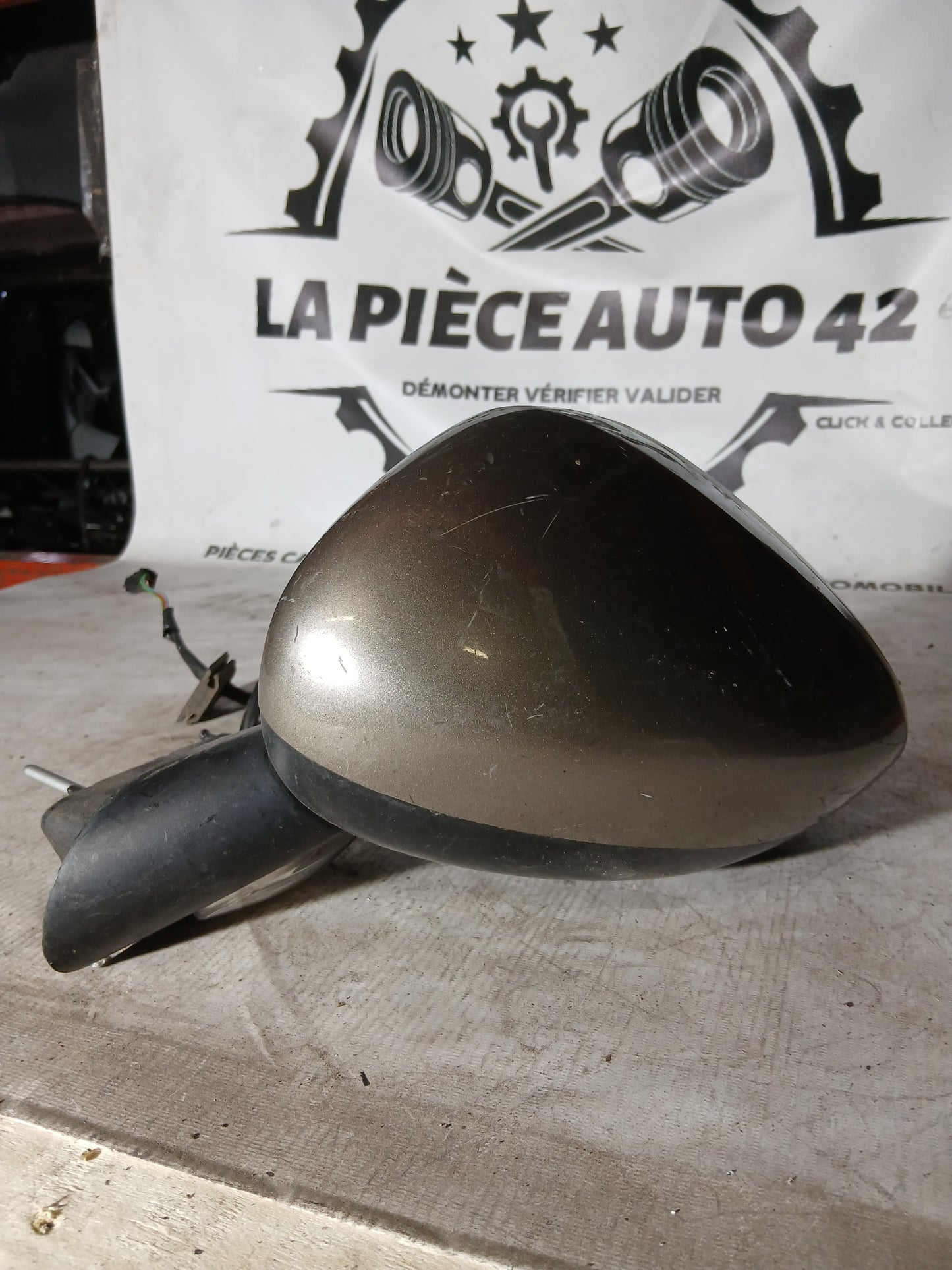 Rétroviseur gauche Citroën C3 2 beige 5 câbles