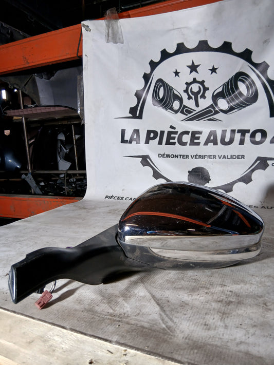 Rétroviseur gauche Peugeot 208 1 chrome 9 câbles Rabatable électrique