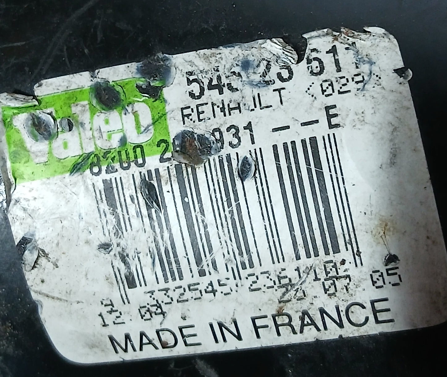 Moteur essuie glace Renault clio 3
