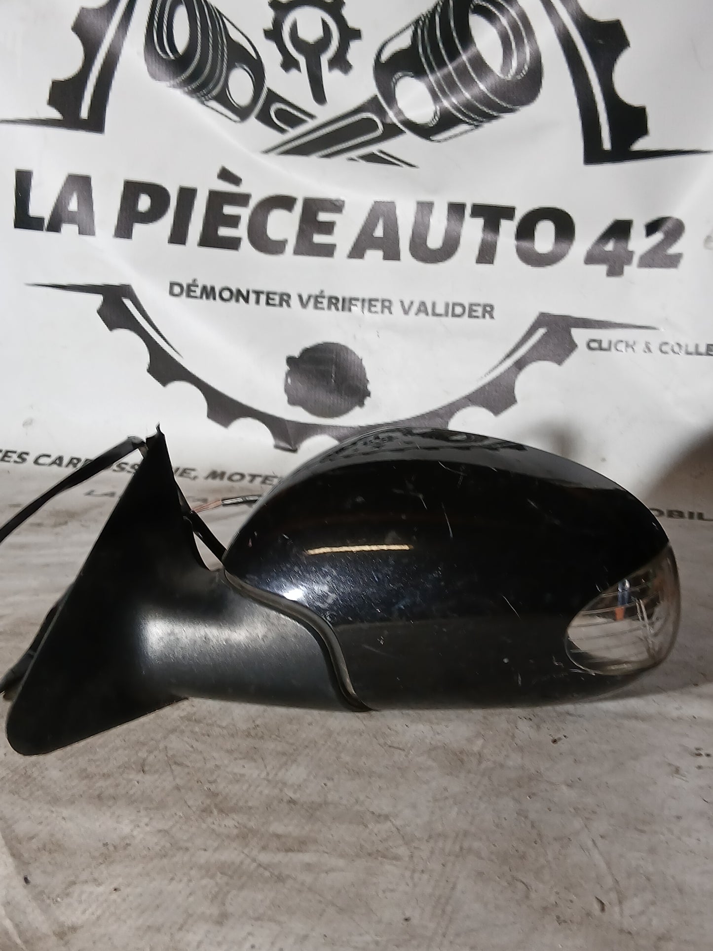 Rétroviseur gauche Volkswagen New Beetle noir 7 câbles