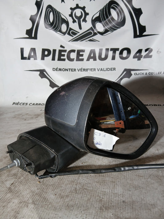 Rétroviseur droit Citroën C3 2 phase 1 gris 7 câbles