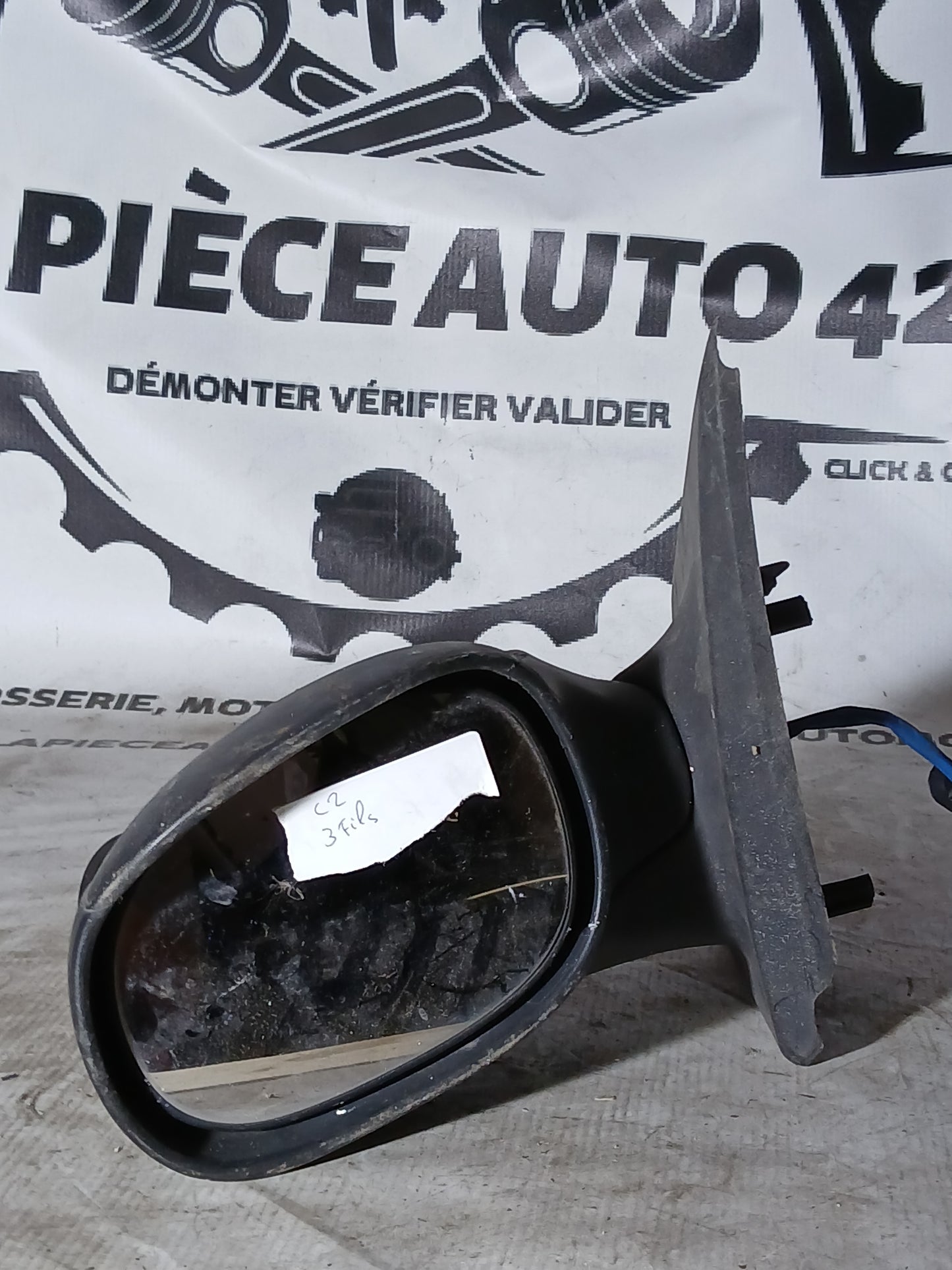 Rétroviseur gauche Citroën C2 électrique 3 câbles